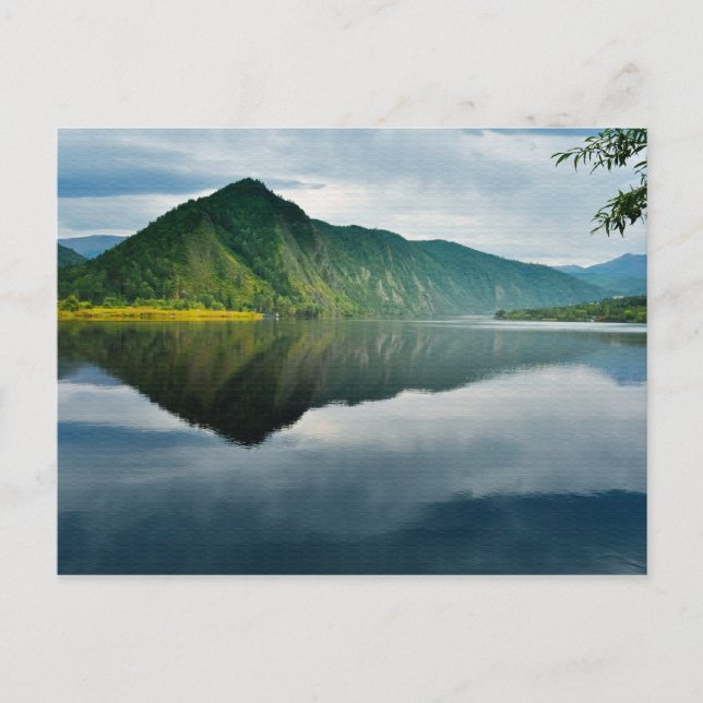 Abend Landschaft Postkarte (Vorderseite)