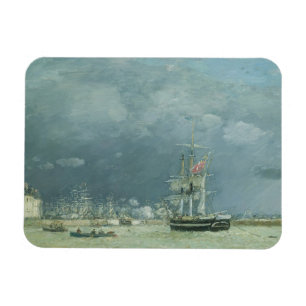 Abend, Le Havre, 1866 (Öl auf Leinwand) Magnet