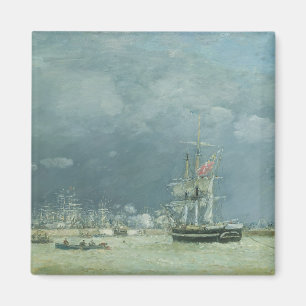 Abend, Le Havre, 1866 (Öl auf Leinwand) Magnet