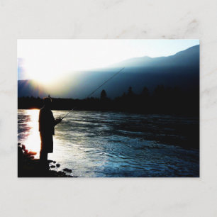 Abend Light Fisherman Postkarte