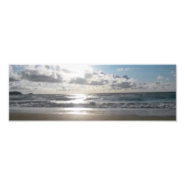 Abend Light Fistral Beach Newquay Cornwall Vereini Fotodruck (Vorne)