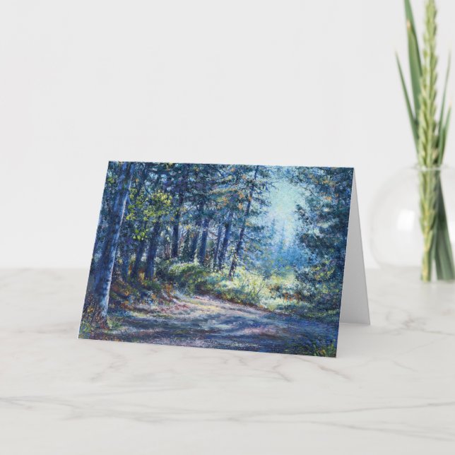 "Abend Light On the Trail" - leere Notizkarte Karte (Vorderseite)