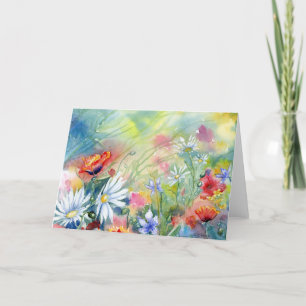 Abend Meadow Blank Notecard Dankeskarte