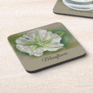 Abend Moonflower Pasta Art Getränkeuntersetzer