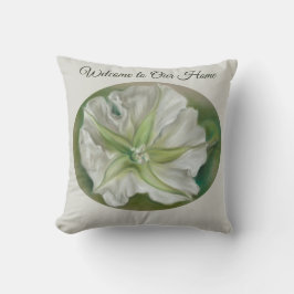 Abend Moonflower Pastell Benutzerdefinierter Text Kissen