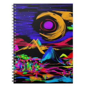 Abend Mountain Spiral Notebook Notizblock