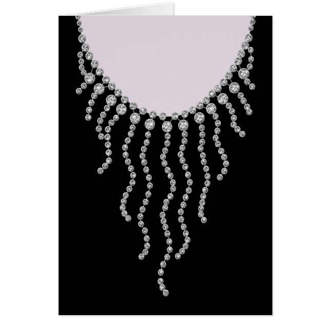 Abend Out Series Black Gown und Juwelen (Vorne)