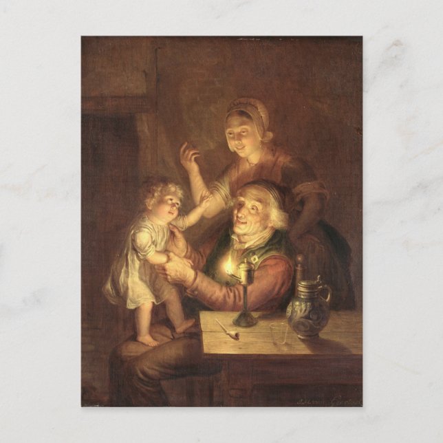 Abend Postkarte (Vorderseite)