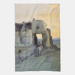 Abend, Pueblo of Walpi von Marion Kavagh Wachtel Geschirrtuch