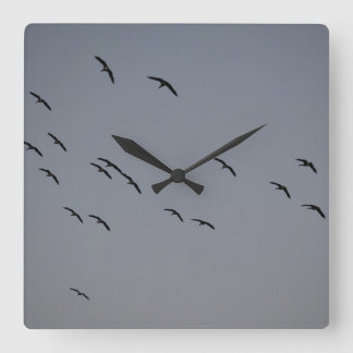 Abend Quadratische Wanduhr