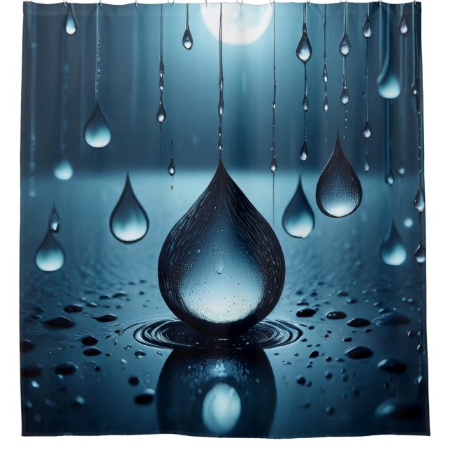 Abend Rain Duschvorhang (Vorderseite)