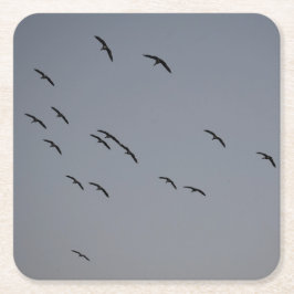 Abend Rechteckiger Pappuntersetzer