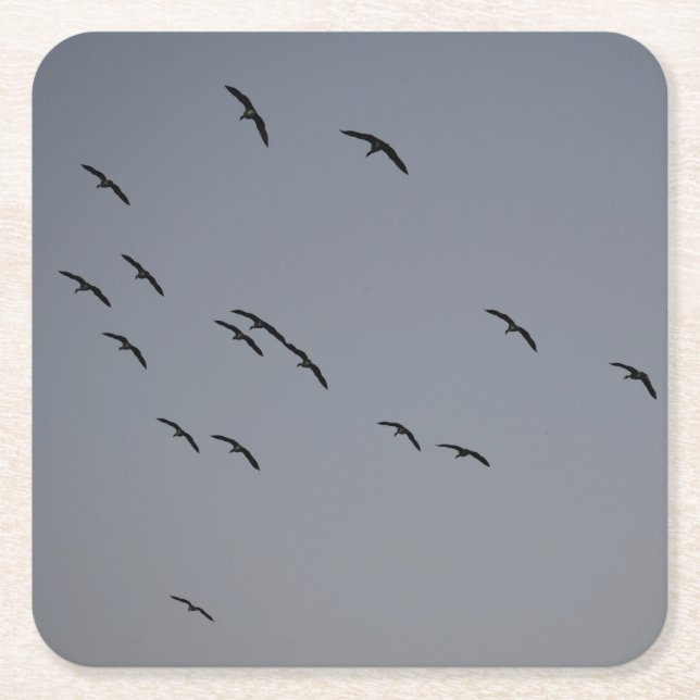 Abend Rechteckiger Pappuntersetzer (Vorderseite)