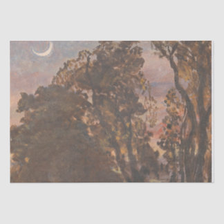 Abend, Rind Watering Samuel Palmer Seidenpapier