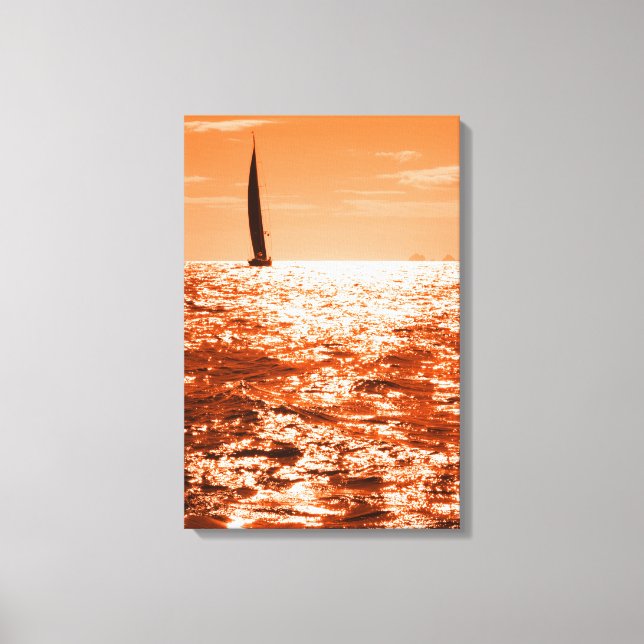 ABEND SAIL 16x24 Leinwanddruck (Vorderseite)