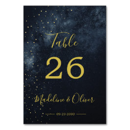 Abend Sky Moderne Hochzeit Elegante Tischnummer