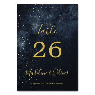 Abend Sky Moderne Hochzeit Elegante Tischnummer