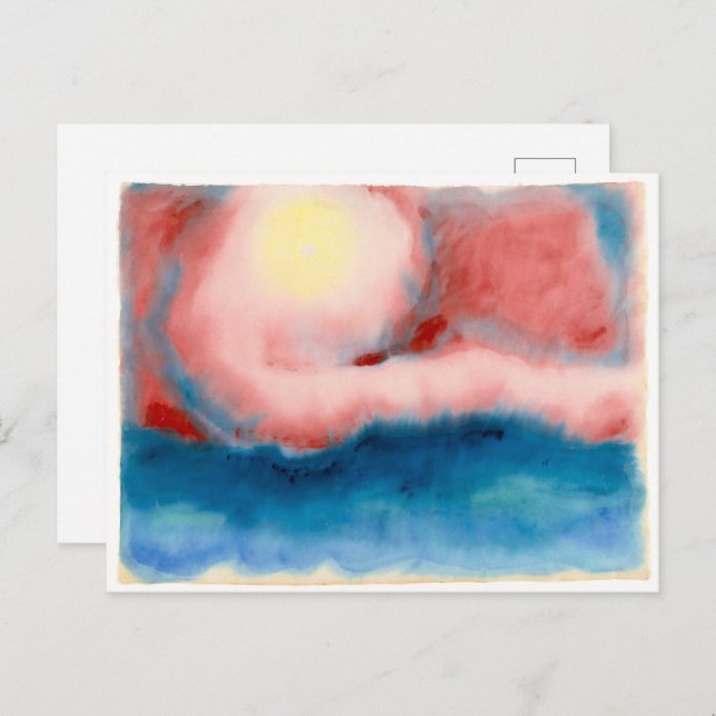 Abend Star | Georgia O'Keeffe | Postkarte (Vorne/Hinten)