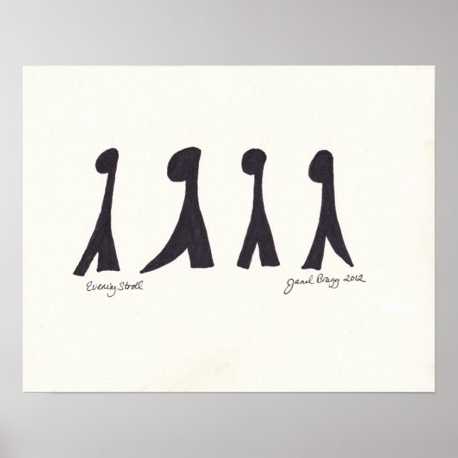 Abend Stroll Poster (Vorne)