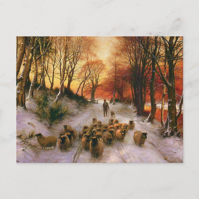 Abend Stunden Postkarte (Vorderseite)