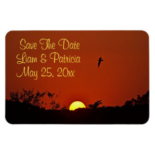 Abend Sunset Save the Date Magnet