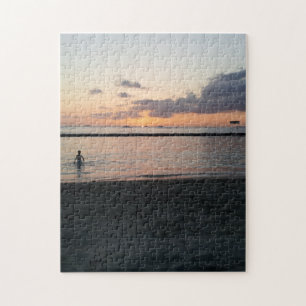 Abend Sunset Tropical Beach Waikiki Oahu Hawaii