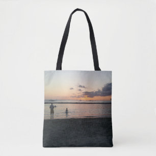 Abend Sunset Tropical Beach Waikiki Oahu Hawaii Tasche