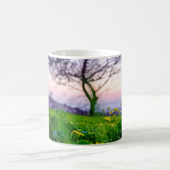 Abend Tree Kaffeetasse (Mittel)