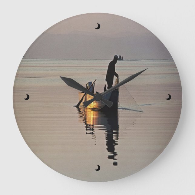 Abend-Uhr Große Wanduhr (Vorderseite)