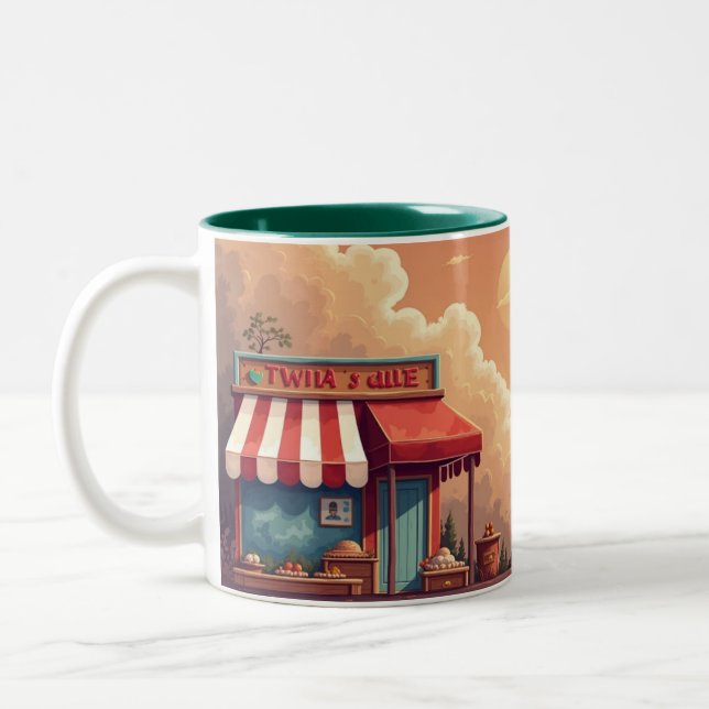 Abend Zweifarbige Tasse (Links)