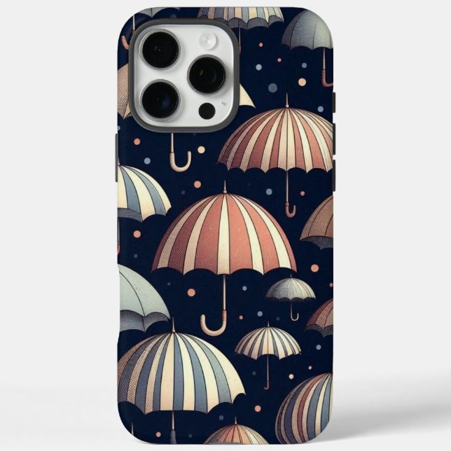 Abende am Strand im Regen iPhone 16 Pro Max Hülle (Rückseite)