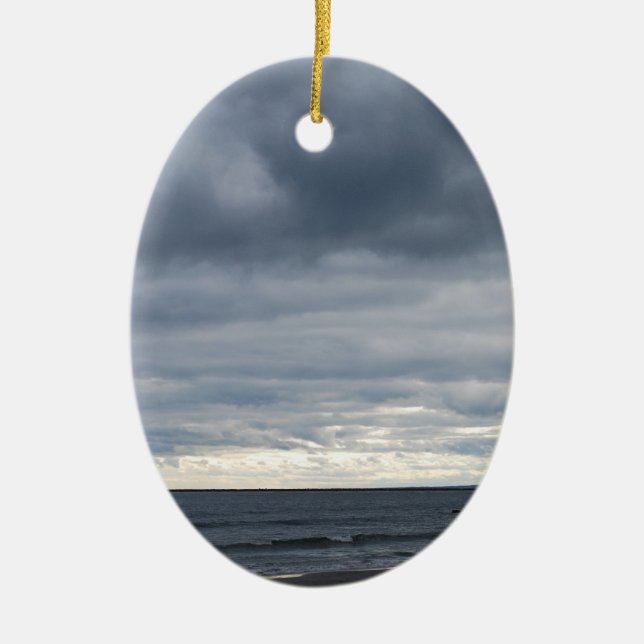 Abendessen am Strand Keramik Ornament (Vorne)