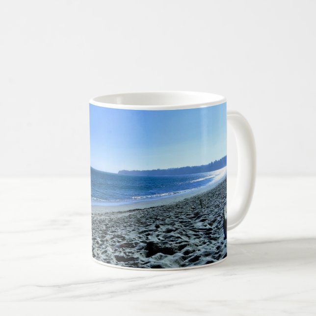 Abendessen am Strand von Malibu Kaffeetasse (VorderseiteRechts)