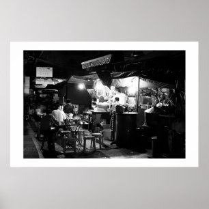 Abendessen auf der Straße Poster