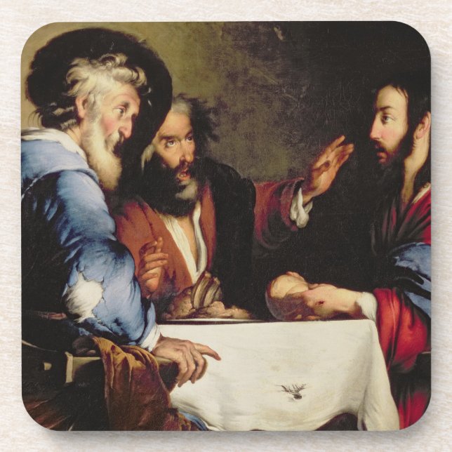 Abendessen bei Emmaus Untersetzer (Vorderseite)