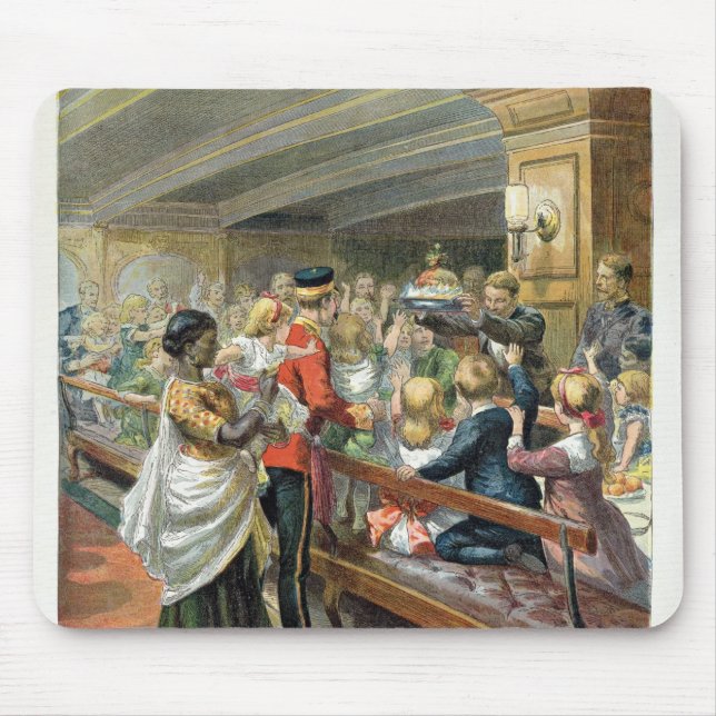 Abendessen der Kinder Weihnachtsin Meer Mousepad (Vorne)