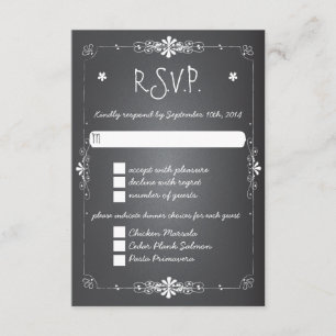 Abendessen der Tafel-Hochzeit UAWG Wartekarten-w RSVP Karte