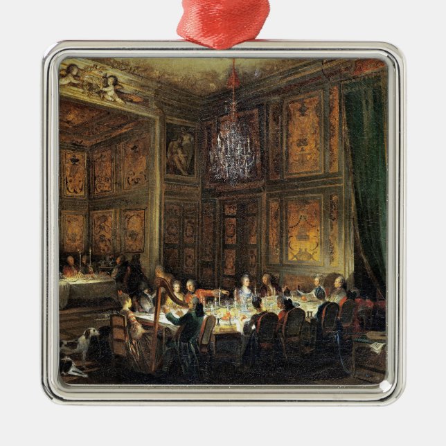 Abendessen des Prinzen von Conti im Tempel Ornament Aus Metall (Vorne)