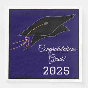 Abendessen Größe Graduation Cap Napkins Serviette