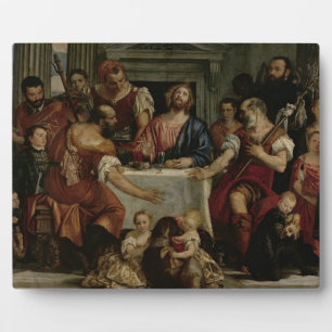 Abendessen im Emmaus (Öl auf Leinwand) Fotoplatte