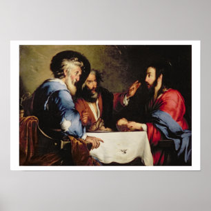 Abendessen im Emmaus Poster