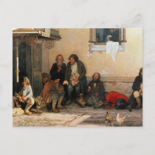 Abendessen im Zemstvo, 1872 Postkarte
