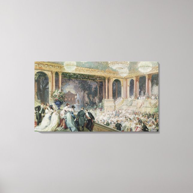 Abendessen in den Tuilerien, 1867 Leinwanddruck (Vorderseite)