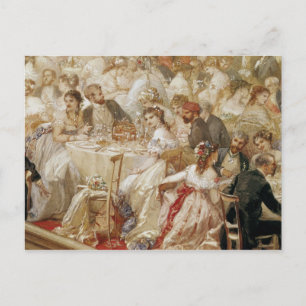 Abendessen in den Tuilerien, 1867 Postkarte