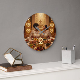 Abendessen K Große Wanduhr