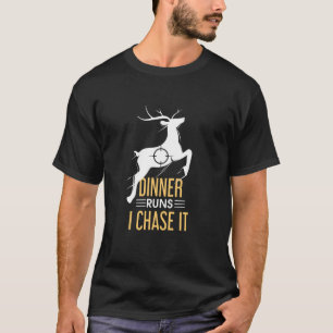 Abendessen läuft ich jage es T-Shirt