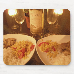 Abendessen-Mausunterlage der Kerze helle Mousepad