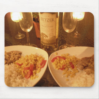 Abendessen-Mausunterlage der Kerze helle Mousepad