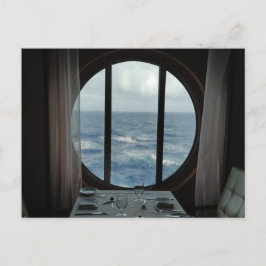 Abendessen mit Blick auf den Ozean Postkarte