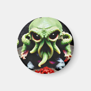 Abendessen mit Cthulhu Magnet